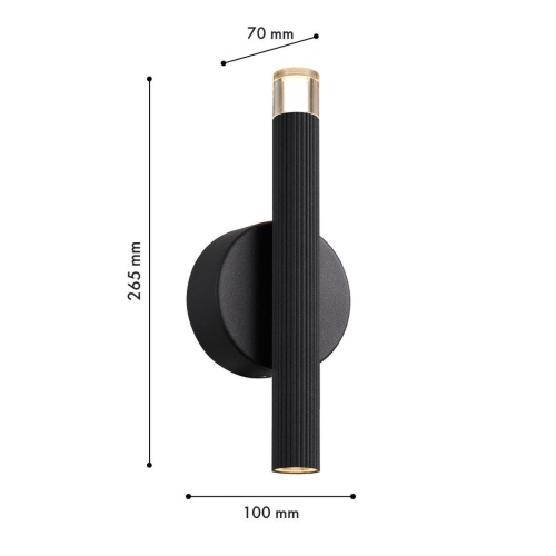Бра Favourite 4758-1W, настенный светильник, D70xW100xH265, 1xLEDx7W, 420LM, 3000K, included