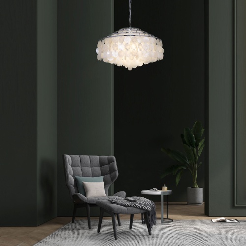 Подвесной светильник Eurosvet 3535/6 хром/перламутр Smart