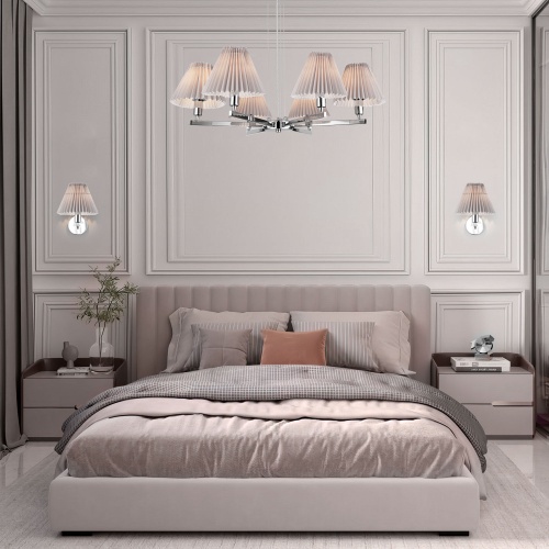 Подвесной светильник Eurosvet 60136/6 хром/серый