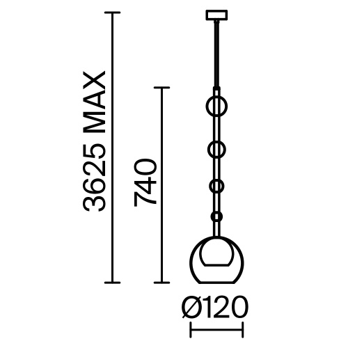 Подвесной светильник Maytoni MOD227PL-01B