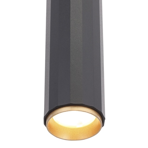 SL6210.403.01 Светильник подвесной ST-Luce Черный/Черный, Золотистый LED 1*7W 3000K ЛИЛИТ