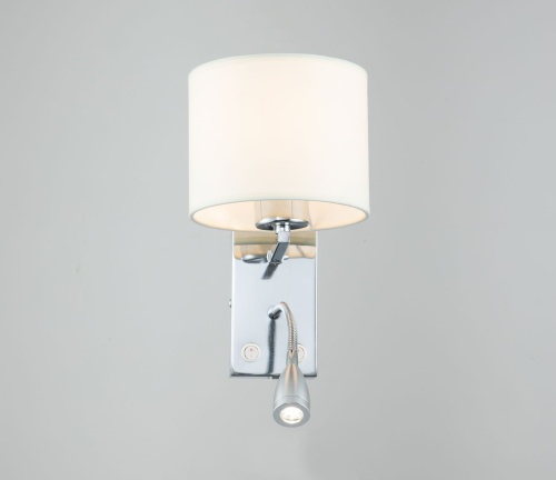 Настенный светильник Escada 552/A LED*1W+E27*60W Chrome/White