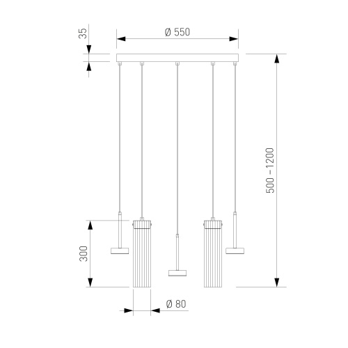 Подвесной светильник Eurosvet 301102 LED латунь