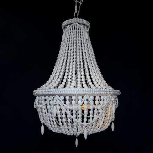 Люстра Rh Anselme White Wood Large Chandelier от Imperiumloft 84548-22