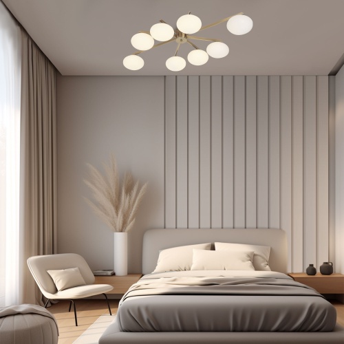 Потолочный светильник Eurosvet 70220/8 латунь Smart