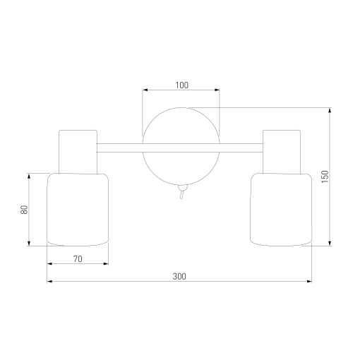 Настенный светильник Eurosvet 20089/2 хром