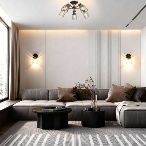 Черный Eurosvet 70111/1 /настенный светильник