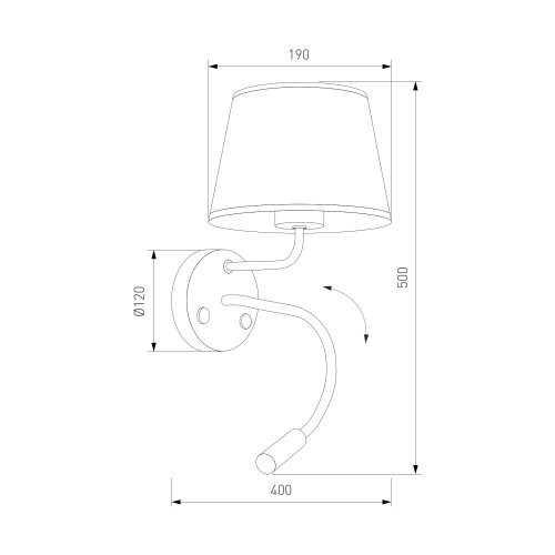 Maja TK Lighting 10080/ Настенный светильник