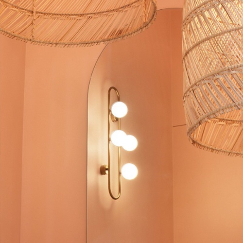 Настенное Бра Hoop Wall H115 Gold от Imperiumloft 213736-26