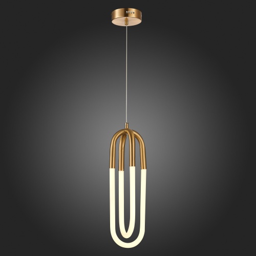 SL1579.303.02 Подвес ST-Luce Латунь/Латунь, Белый LED 2*14W 3000K MOFISTO
