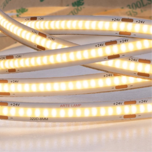 Arte lamp A2432008-01-3K Светодиодная лента 24В 10Вт/м 850Лм/м 3000К 90+ 8мм COB 320шт/м 5м IP20