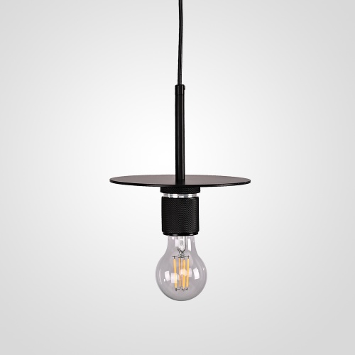 Подвесной Светильник Rh Utilitaire Disk Shade Pendant Black от Imperiumloft 123642-22