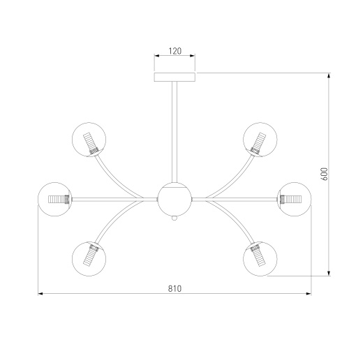 Потолочный светильник Eurosvet 30179 хром