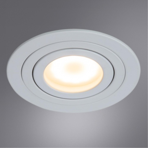 Точечный встраиваемый светильник Arte lamp A2167PL-1WH Светильник потолочный встраиваемый TARF для MR16 Ø92x22мм белый IP20 монтаж Ø80мм