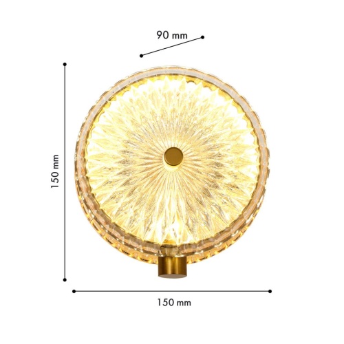 Бра Favourite 4488-1W, настенный светильник, D90xW150xH150, LEDx6W, 410LM, 4000K, included