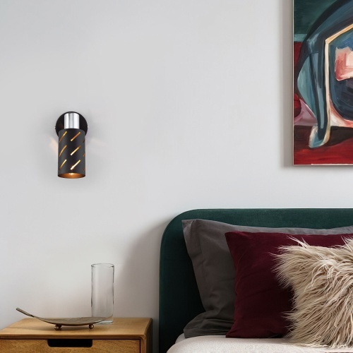 Настенный светильник Eurosvet 20090/1 черный/хром