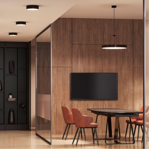 Потолочный светильник Arte lamp A7399PL-1BK СВЕТИЛЬНИК ПОТОЛОЧНЫЙ FADO 220В 600мм 100Вт 10400Лм 3000К 90+ 110°