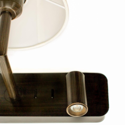 Бра Favourite 2841-1W, настенный светильник, D225xW240xH260, 1xE27x60W, excluded + 1xLEDx1W, 100LM, 3000K, included