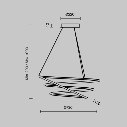 Подвесной светильник Maytoni MOD100PL-L88BSK1