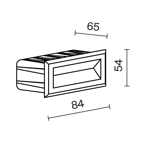 Подсветка для лестниц Outdoor O045SL-L3B3K