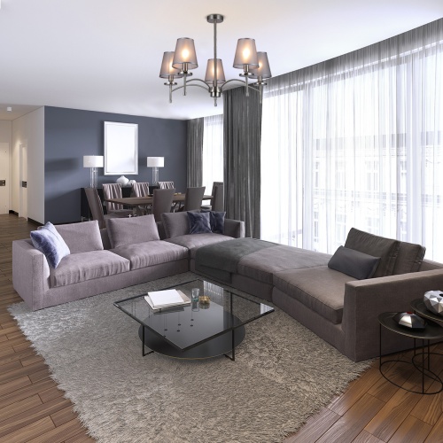 Светильник на штанге Escada 694/5PL E14*40W Nickel
