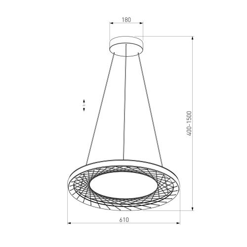 Подвесной светильник Eurosvet 40024/1 LED серый