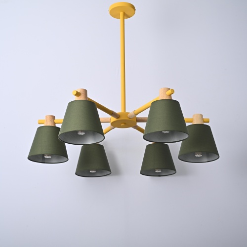 Люстра на штанге NATURA A GREEN 6 177993-26