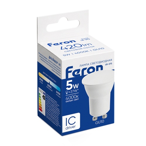 Лампа светодиодная Feron LB-272 MR11 GU10 5W 175-265V 4000K