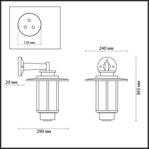 Настенный светильник Odeon light Mito 4047/1W