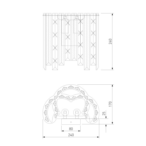 Настенный светильник Eurosvet 101011 хром
