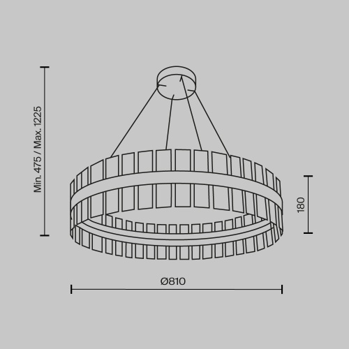 Подвесной светильник Maytoni MOD173PL-L60BS3K