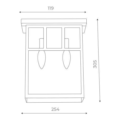 SL079.401.02 Светильник уличный настенный ST-Luce Темный кофе/Прозрачное кракелированное стекло E14 GLAZGO