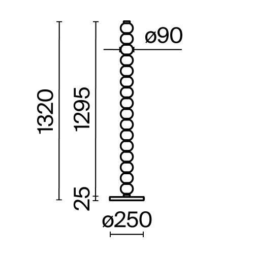 Напольный светильник (торшер) Maytoni MOD555FL-L23G3K
