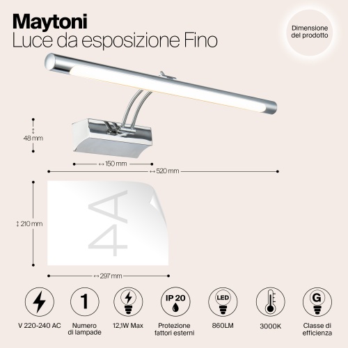 Подсветка Maytoni MIR003WL-L12CH