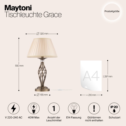 Настольный светильник Maytoni RC247-TL-01-R