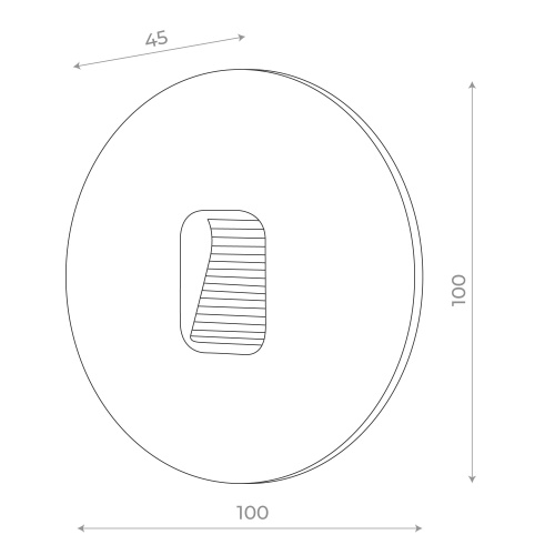 SL9501.541.01 Светильник уличный настенный ST-Luce Белый LED 1*1W 4000K VISANO