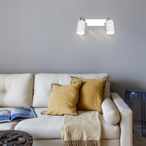 Настенный светильник Eurosvet 20090/2 белый/хром