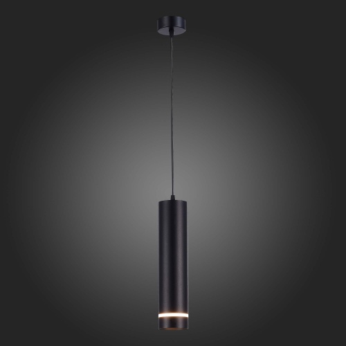 ST115.443.12 Светильник подвесной Черный LED 1*12W 4000K 936Lm Ra&gt;90 120° IP20 D80xH300 165-265V Подвесные светильники
