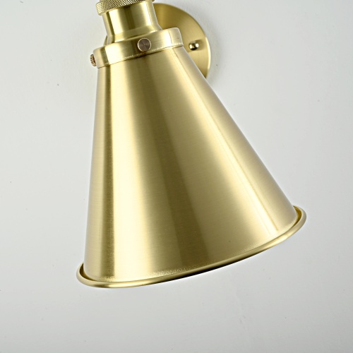 Бра Gloce Cone Shade Loft Industrial Metal Tall Gold от Imperiumloft 74698-22
