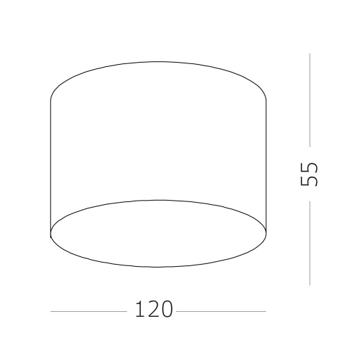 ST606.532.12 Светильник потолочный Белый LED 1*12W 3000K 1 080Lm Ra>85 120° IP20 D120xH55 185-265V Накладные светильники