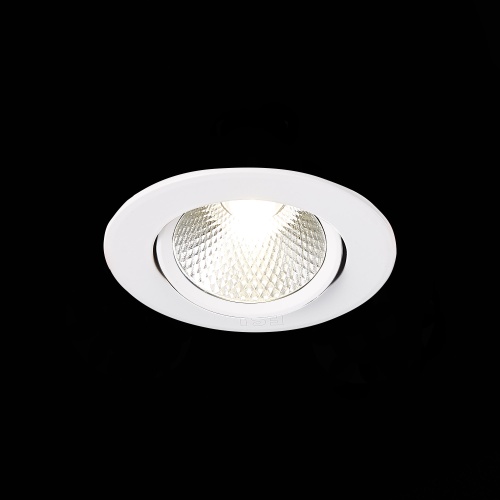 ST211.548.06.24 Св-к встр. Белый LED 1*6W 4000K 480Lm Ra80 24° IP20 D86xH50 220-240V Встраиваемые светильники