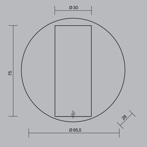 Настенный светильник (бра) Maytoni C079WL-L3W3K