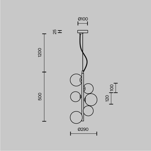 Подвесной светильник Maytoni MOD545PL-06G