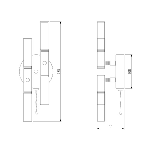 Настенный светильник Bogate's 351/4
