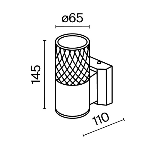 Уличный настенный светильник Outdoor O583WL-01W