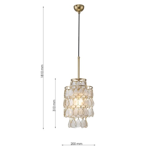 Подвес Favourite 4763-1P, подвес, D200xH600/1810, 1xE14x40W, excluded