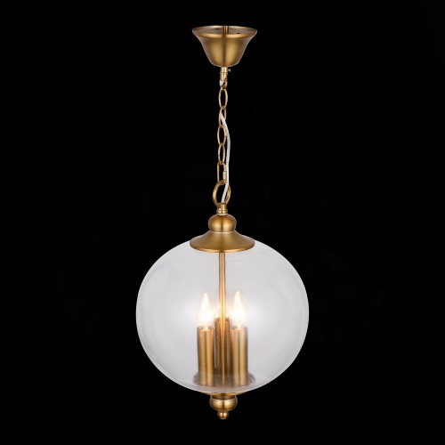 SL362.203.03 Светильник подвесной ST-Luce Золотистый/Прозрачный E14 3*60W LATERIA
