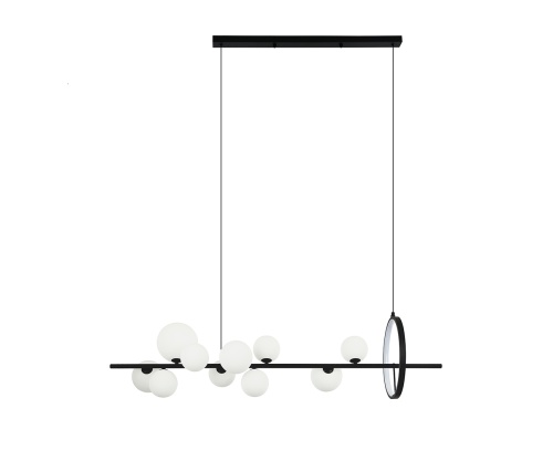 Люстра Kink Light Иона черный G9+Led (плафоны белые матовые) 07608-10A,19(01)
