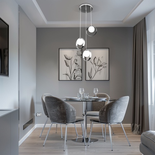 Подвесной светильник Eurosvet 50205/3 хром