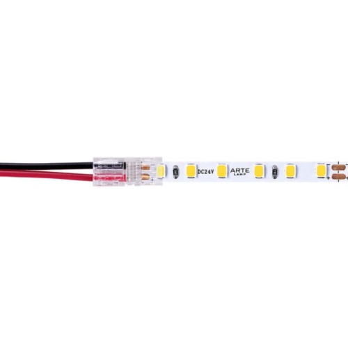 Arte lamp A30-05-1CCT КОННЕКТОР ДЛЯ ПОДКЛЮЧЕНИЯ ПИТАНИЯ ОДНОЦВЕТНОЙ СВЕТОДИОДНОЙ ЛЕНТЫ ШИРИНОЙ 5 ММ, В КОМПЛЕКТЕ 5 ШТ